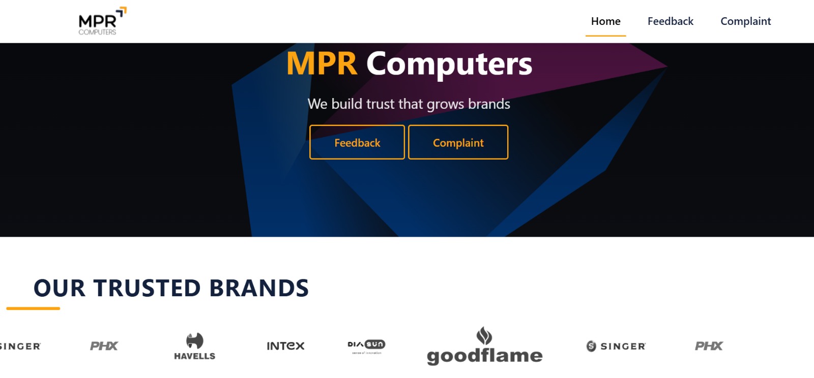 MPR Computers Website